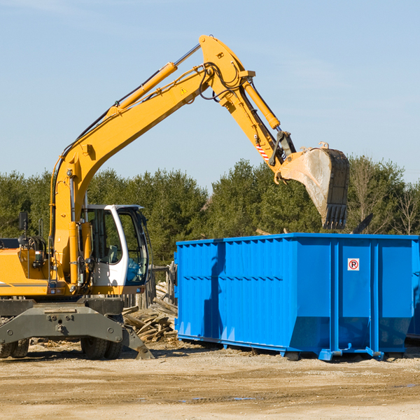 are there any restrictions on where a residential dumpster can be placed in Equinunk